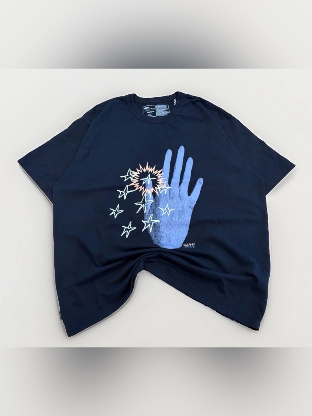 Vans x Quasi T-Shirt Collab Streetwear Skater Size Large Oversized Baggy Fit